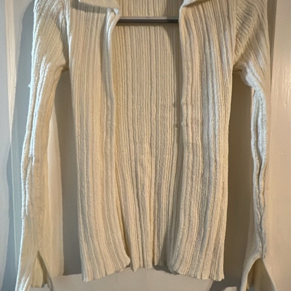 Bershka Sweaters - Bershka Cream Women's Cardigan